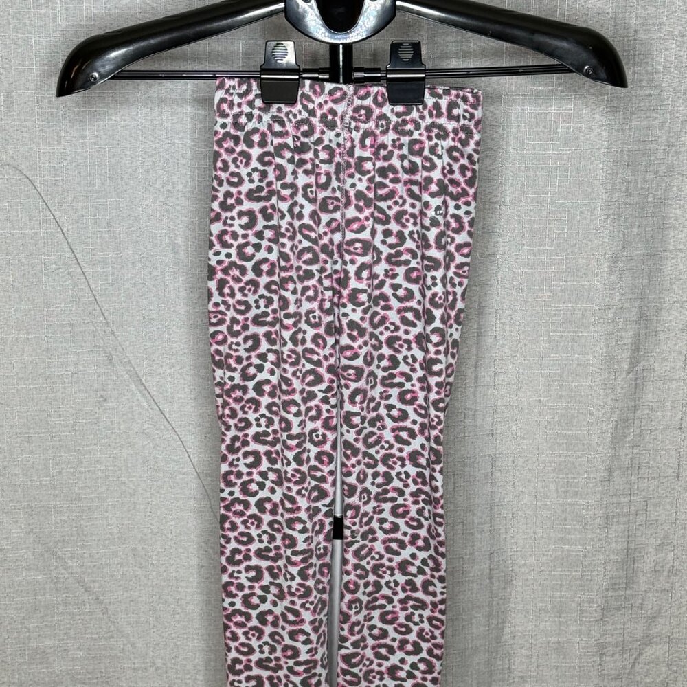 Reebok - Girls - Pink Animal Print Leggings - Size 6